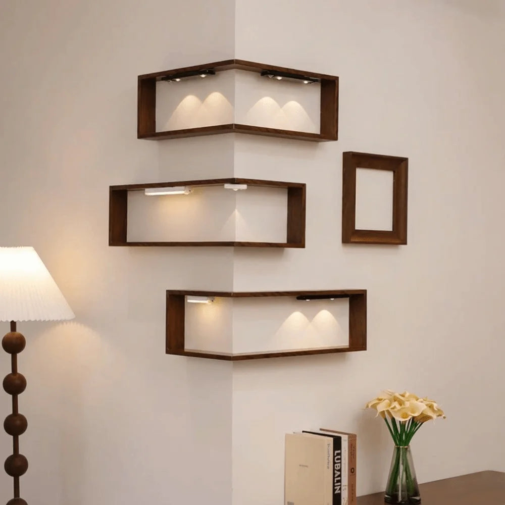 90 Degree Corner Wall Floating Shelf