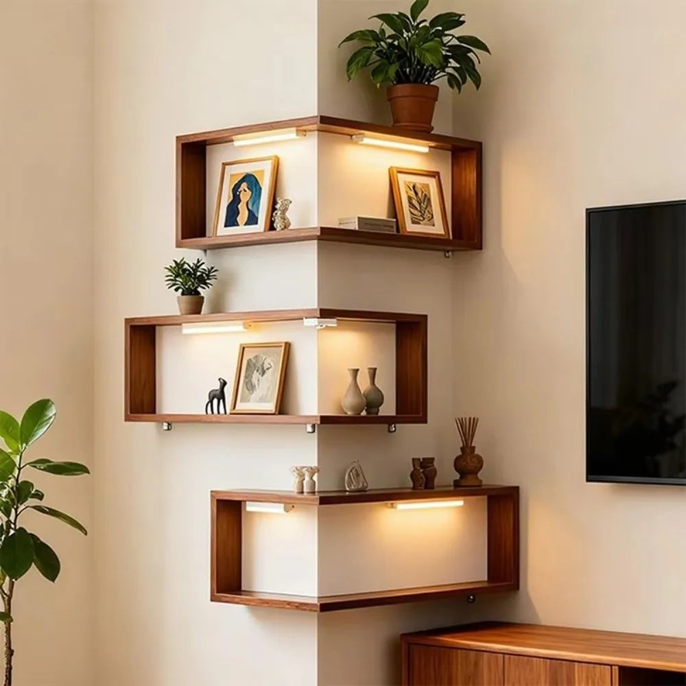 90 Degree Corner Wall Floating Shelf
