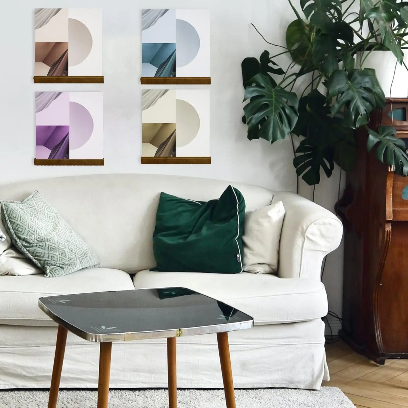 Wooden Wall Mount Vinyl Record Holder