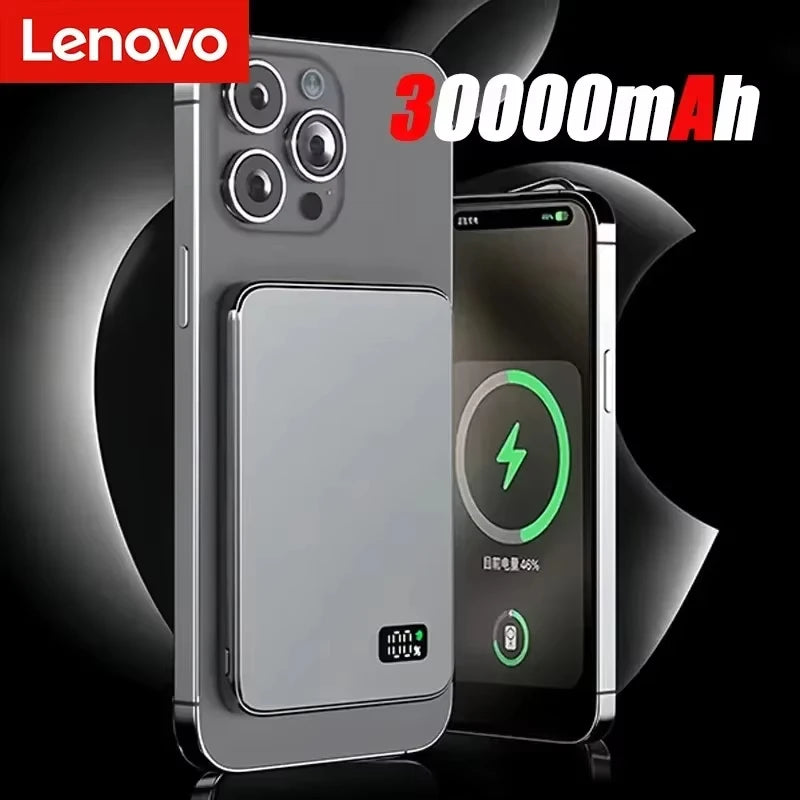 Lenovo Magnetic Lightweight Wireless Power Bank Fast Charging Magsafe External Battery - iPhone/Android