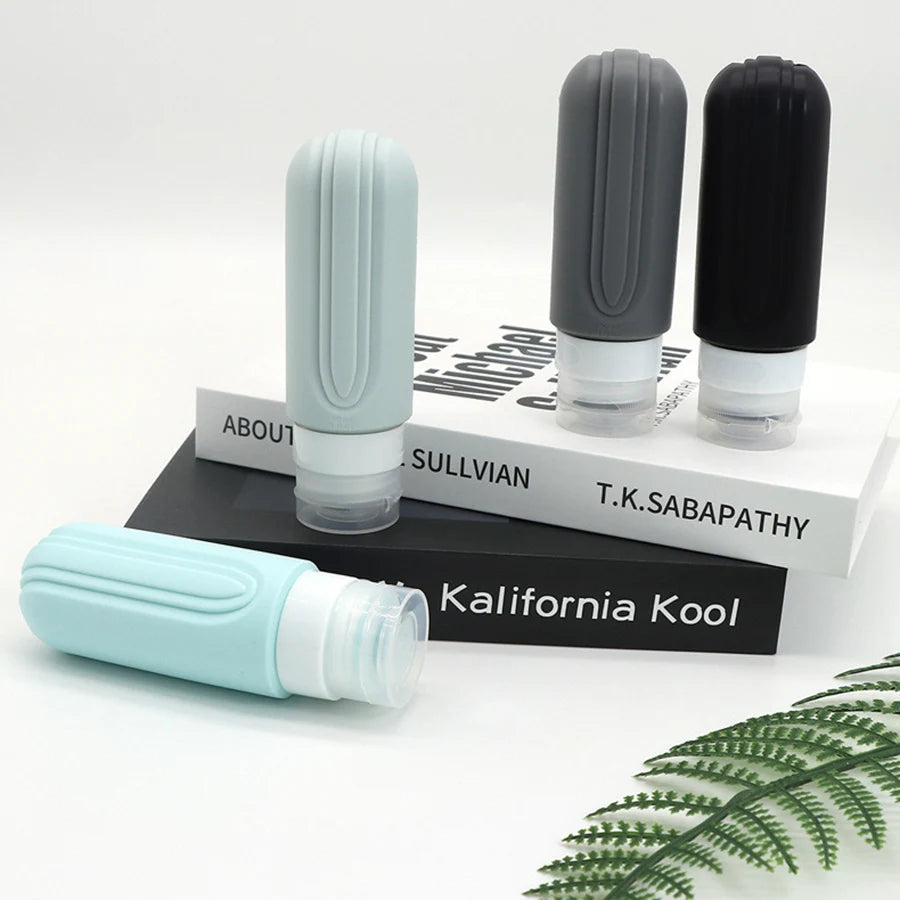 Silicone Travel Cosmetics Bottles with Case