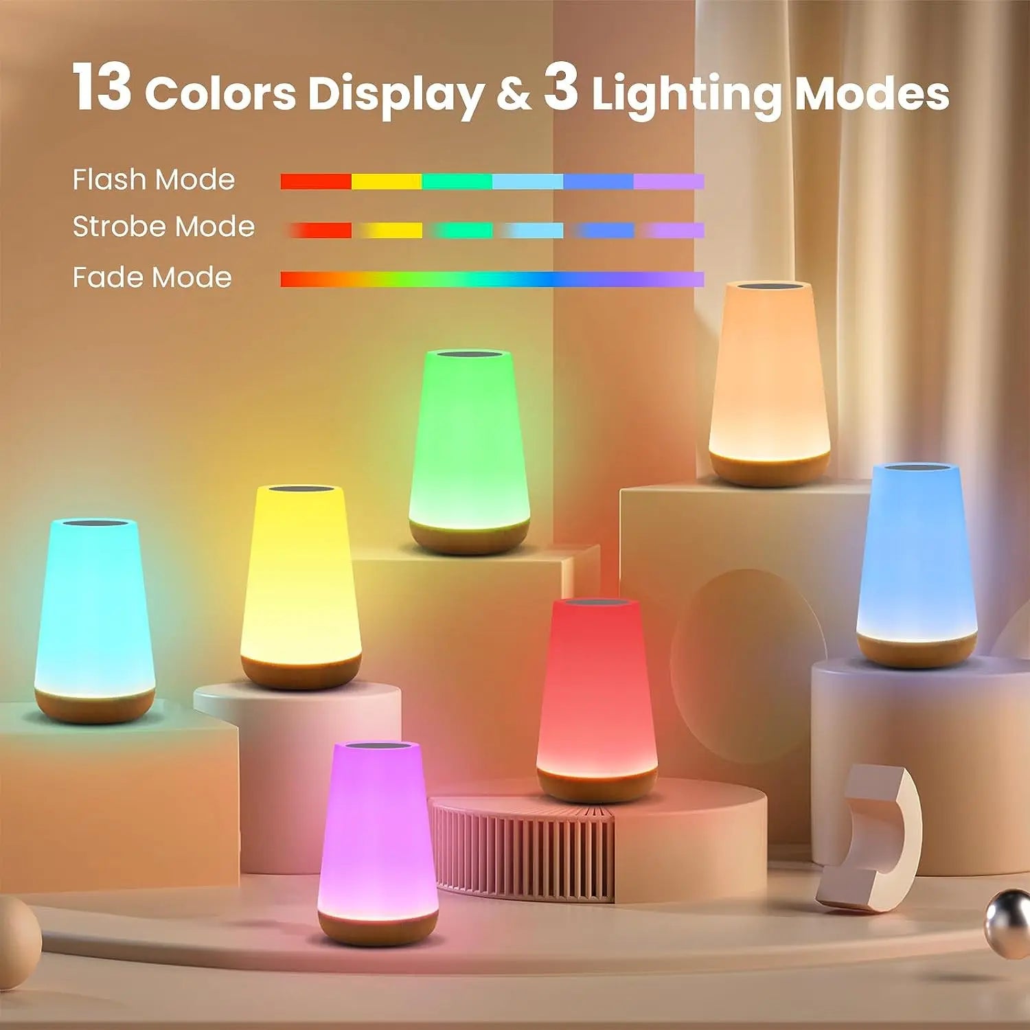 Ambient Color Changing Rechargeable Lamp