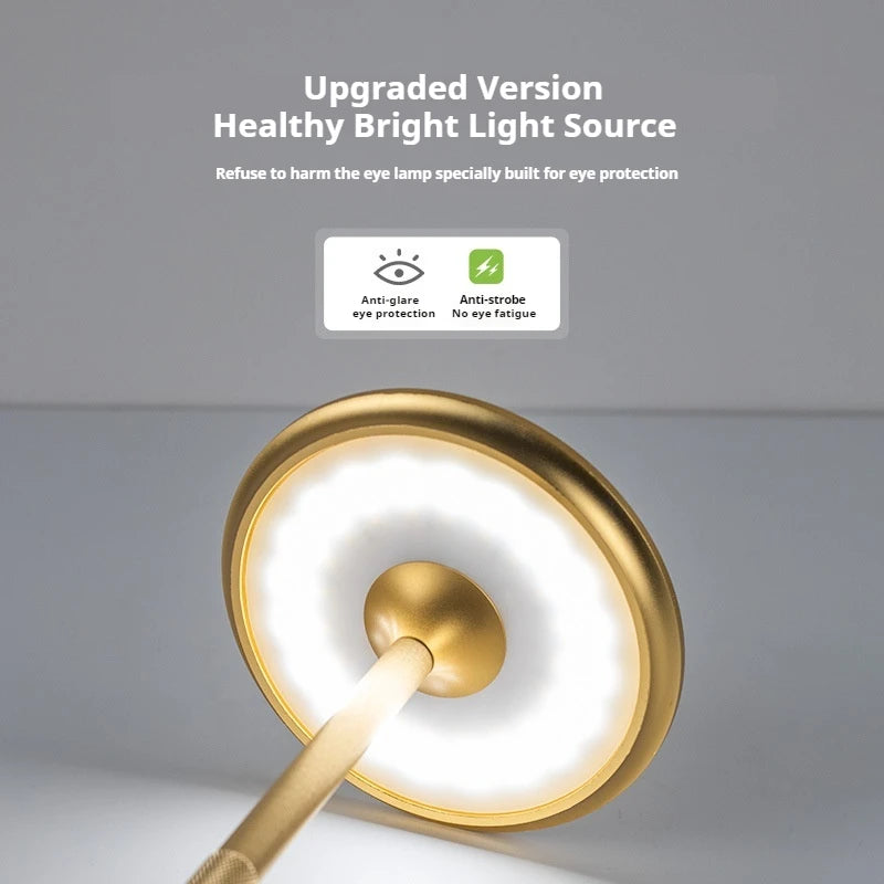 Portable LED Desk Lamp with Touch Response - Rechargeable
